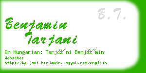 benjamin tarjani business card